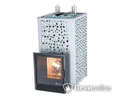 Дровяная печь-каменка ИзиСтим Ялта 35К (Березовый лист), AISI430 в Красноуфимске